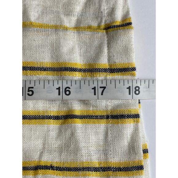 Love Tree Women's Cream Linen Blend Striped Button Accent Mini Skirt Size Medium - Picture 6 of 7